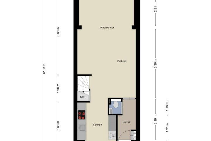 Plattegrond – Gersthegge 6, Maastricht