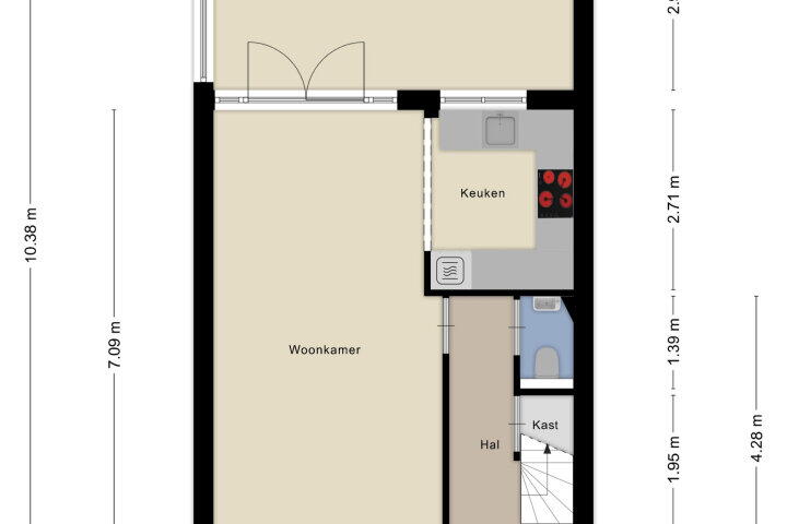 Plattegrond – Gewelf 54, Beuningen Gld