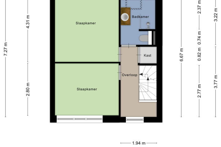 Plattegrond – Gewelf 54, Beuningen Gld