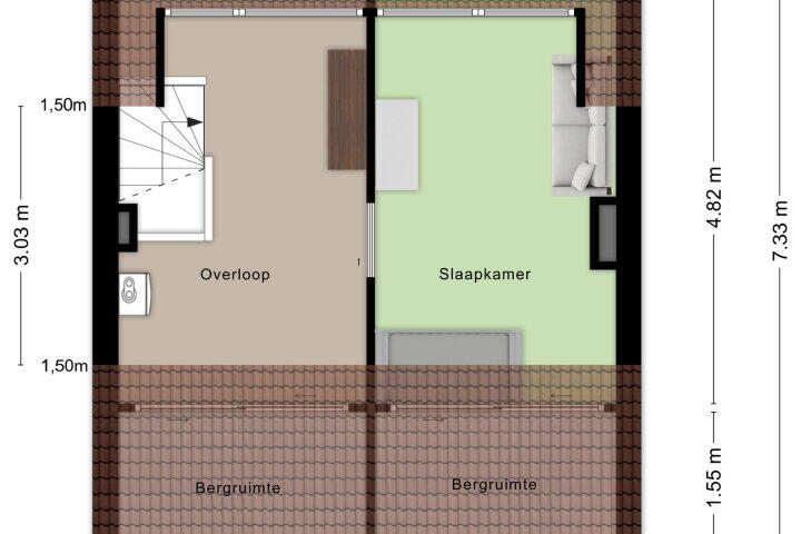 Plattegrond – Gezellelaan 100, Roosendaal