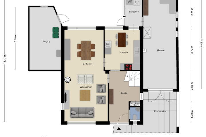 Plattegrond – Gierelaar 82, Wouw