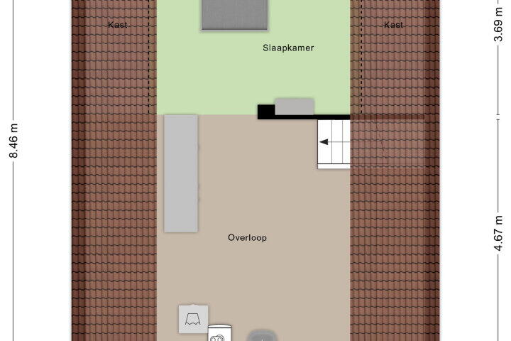 Plattegrond – Gierelaar 82, Wouw