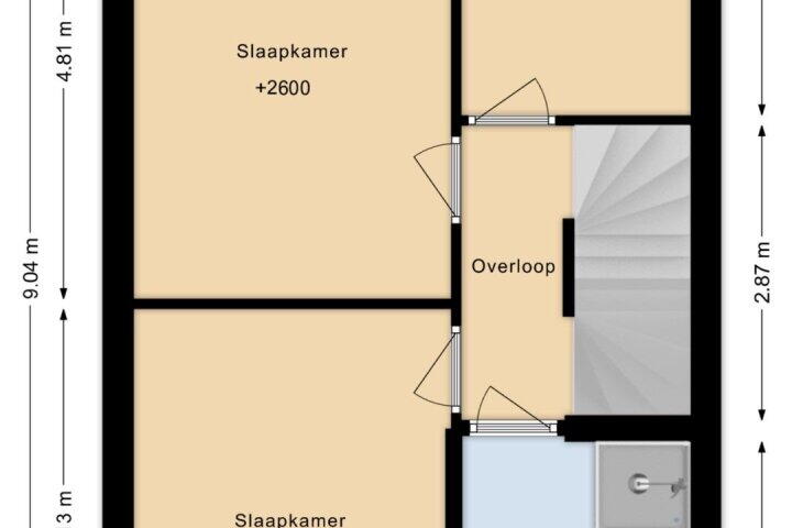 Plattegrond – Gieser Wildeman 37, Hardinxveld-Giessendam