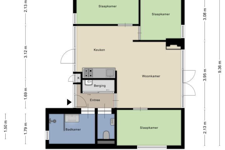 Plattegrond – Gieterweg 13 20, Gasselte