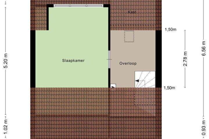 Plattegrond – Gilbert van Zinnikstraat 80, Breda