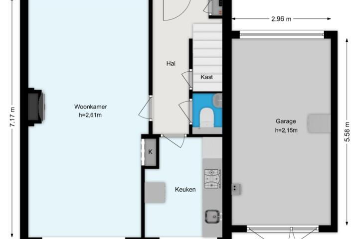 Plattegrond – Gildenweg 60, Gorinchem