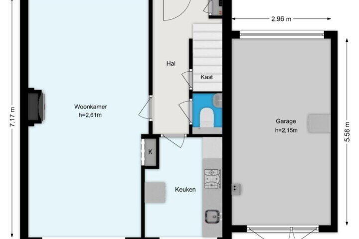 Plattegrond – Gildenweg 60, Gorinchem
