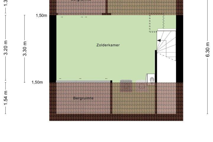 Plattegrond – Gildeplein 9 A, Nederasselt