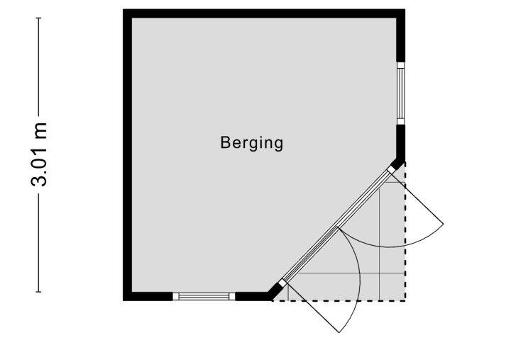 Plattegrond – Gildeplein 9 A, Nederasselt
