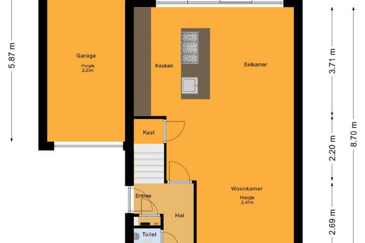 Plattegrond – Gipskruidweg 205, Almere