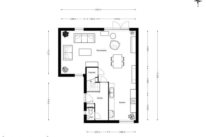 Plattegrond – Gjalt de Jongstraat 69, Drachten