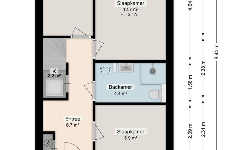 Plattegrond – G.J. Boekhovenstraat 67, Groningen