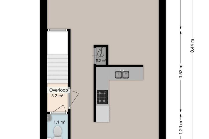 Plattegrond – G.J. Boekhovenstraat 67, Groningen
