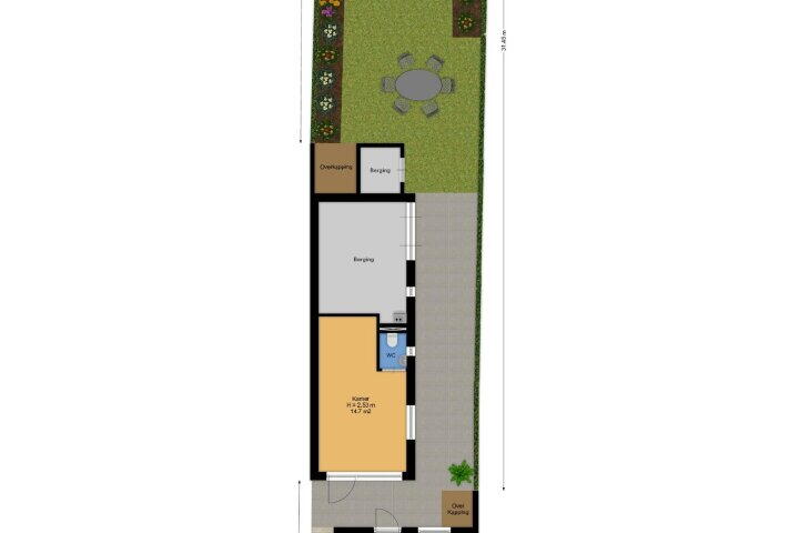 Plattegrond – G.J. van Heekstraat 342, Enschede