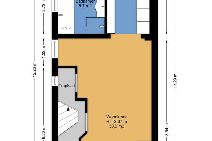 Plattegrond – G.J. van Heekstraat 342, Enschede