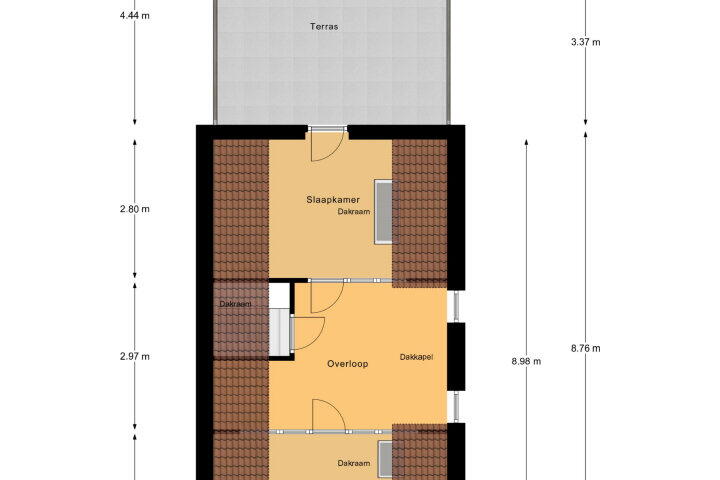 Plattegrond – Glacisstraat 76, Vlissingen