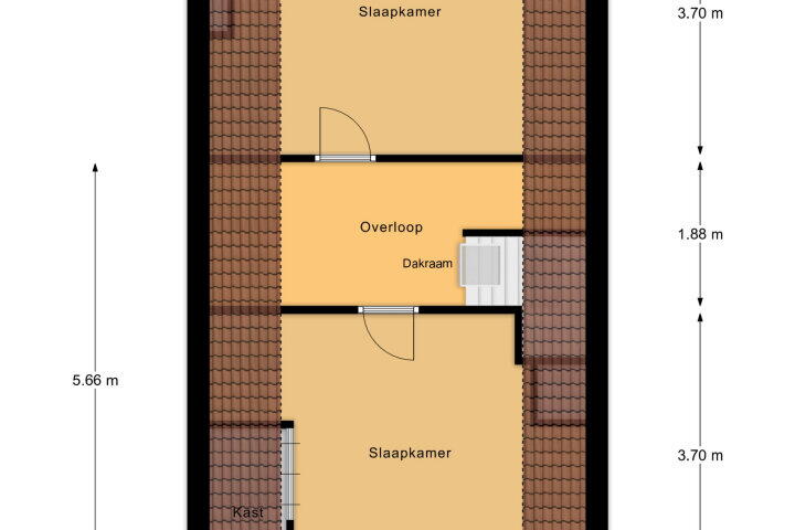 Plattegrond – Glacisstraat 144, Vlissingen