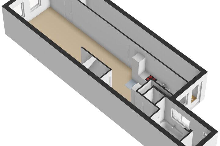 Plattegrond – Glacisstraat 35, Vlissingen