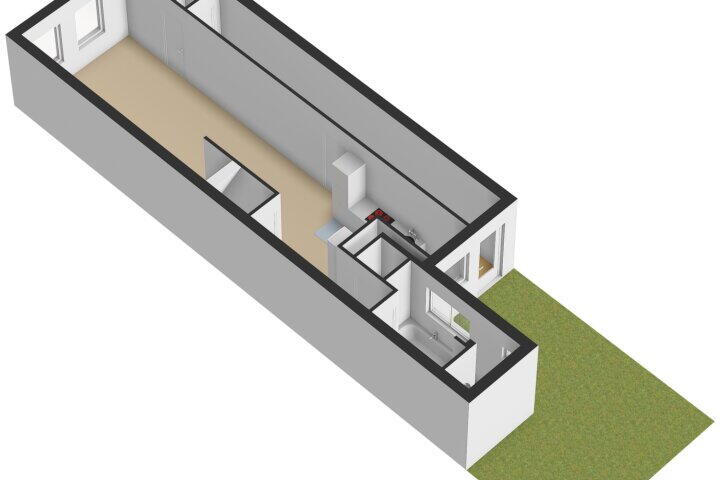 Plattegrond – Glacisstraat 35, Vlissingen