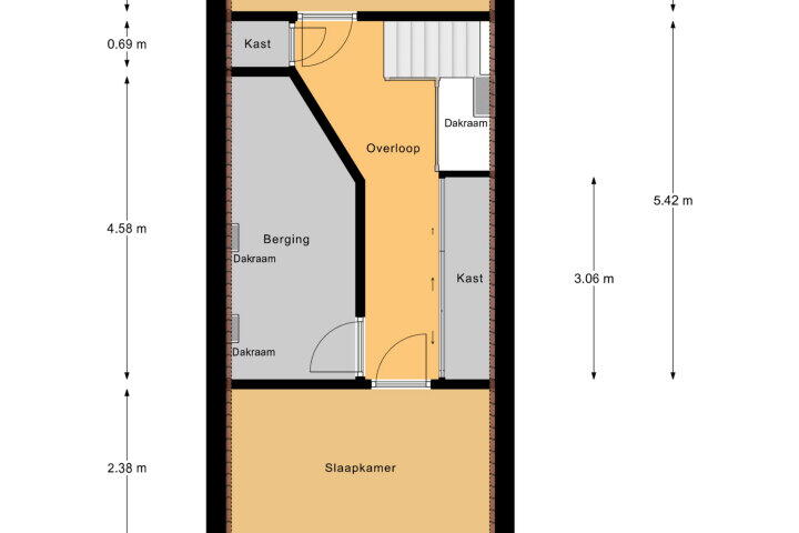 Plattegrond – Glacisstraat 35, Vlissingen