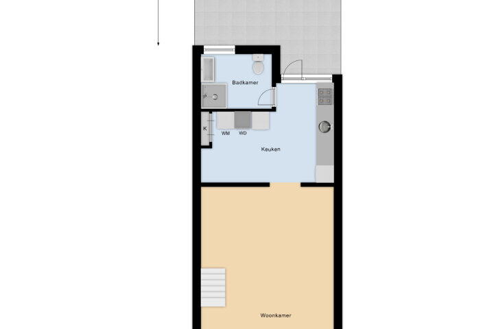 Plattegrond – Glacisstraat 76, Vlissingen