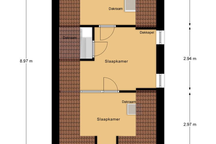Plattegrond – Glacisstraat 76, Vlissingen
