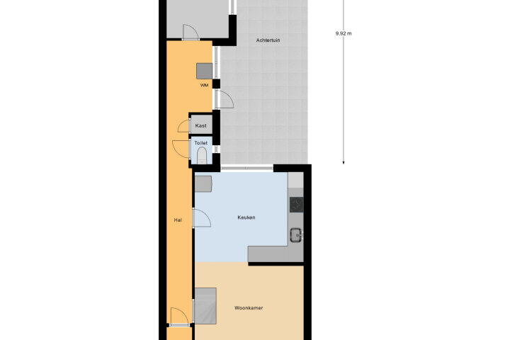 Plattegrond – Glacisstraat 89, Vlissingen