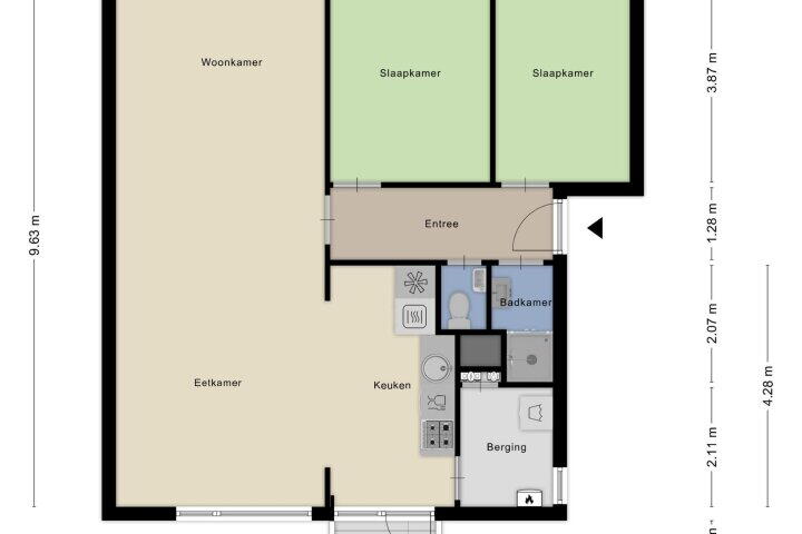 Plattegrond – Glazeniersdreef 30 C, Maastricht