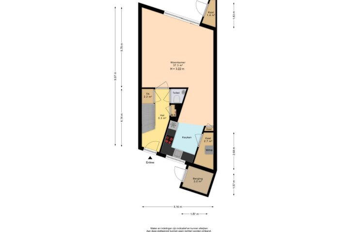 Plattegrond – Glazenmakerhof 120, Den Haag