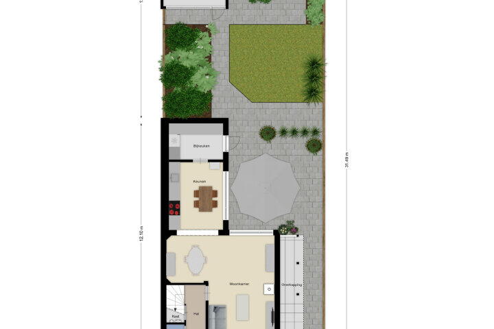 Plattegrond – Glymesstraat 21, Wouw