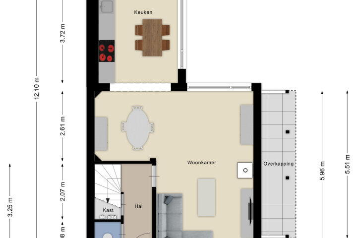 Plattegrond – Glymesstraat 21, Wouw