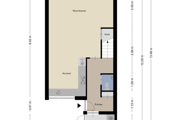 Plattegrond – Gondel 24 14, Lelystad