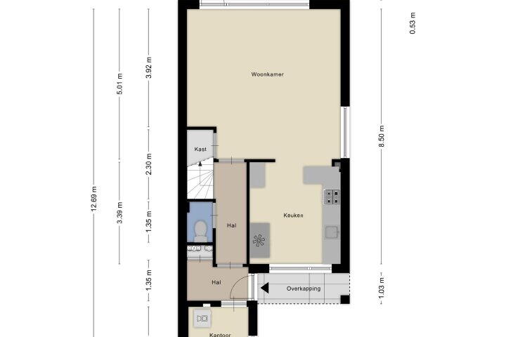 Plattegrond – Gondel 25 2, Lelystad
