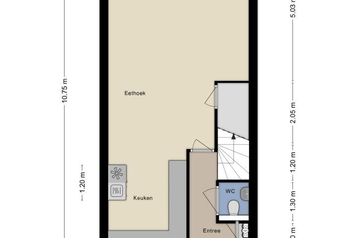 Plattegrond – Gooise Kant 106, Amsterdam