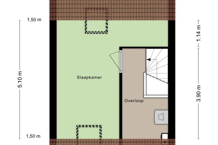 Plattegrond – Gooise Kant 106, Amsterdam