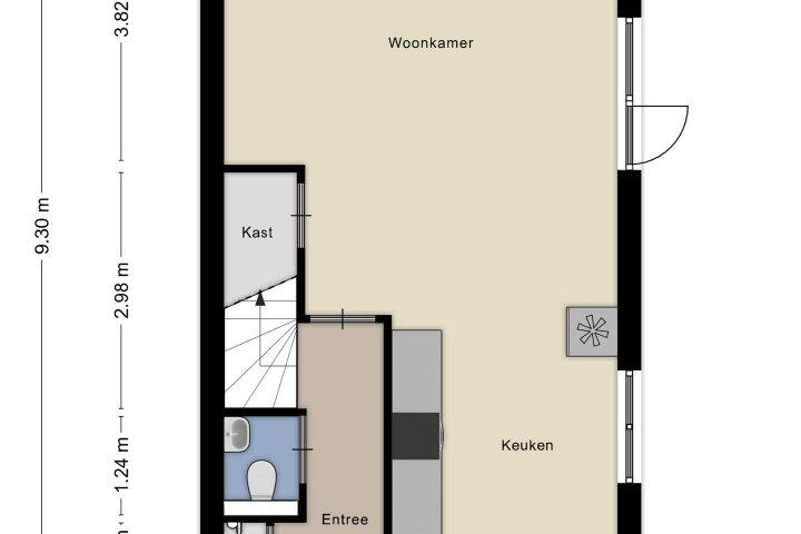 Plattegrond – Gooise Kant 298, Amsterdam