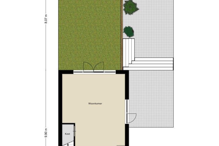 Plattegrond – Gooise Kant 298, Amsterdam