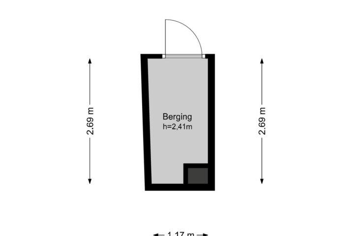 Plattegrond – Gordijnensteeg 5, Amsterdam