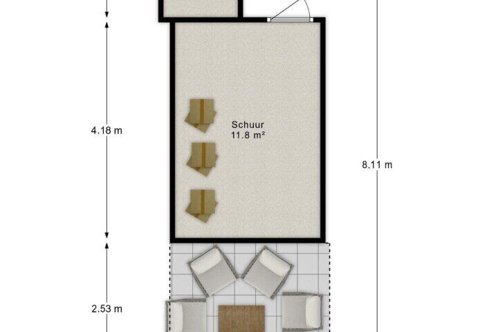 Plattegrond – Gortstraat 34, Veenendaal