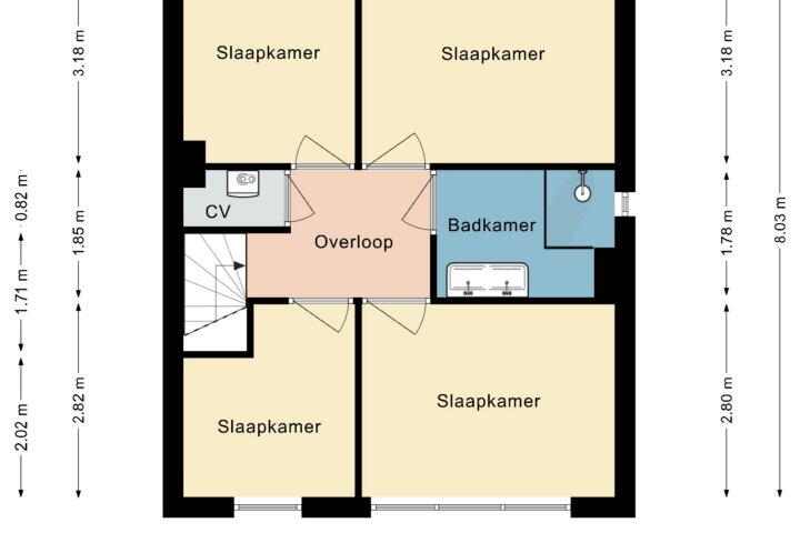 Plattegrond – Goswijnstraat 14, Voerendaal