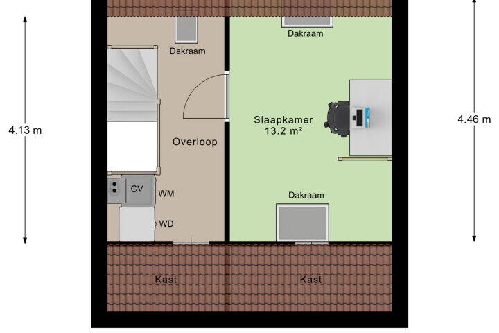 Plattegrond – Goudreinetgaard 9, Arnhem