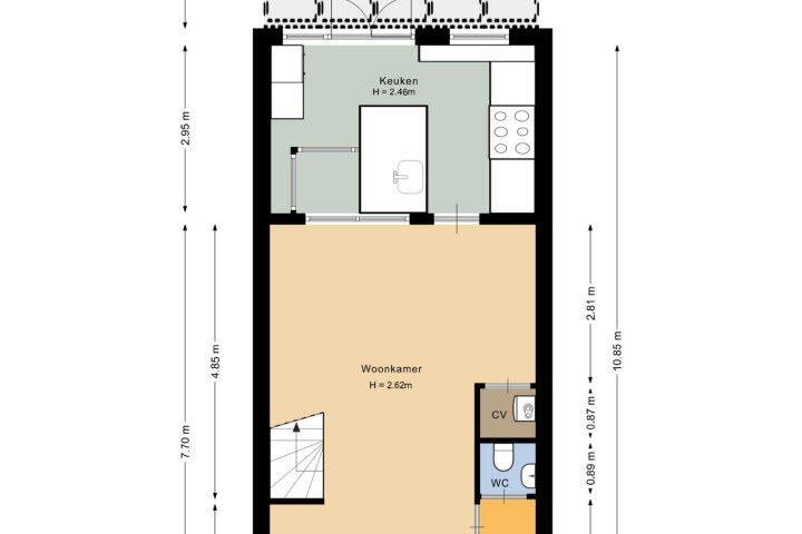 Plattegrond – Goudseweg 29, Gouda
