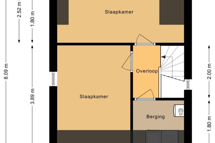 Plattegrond – Gouwland 28, Roden