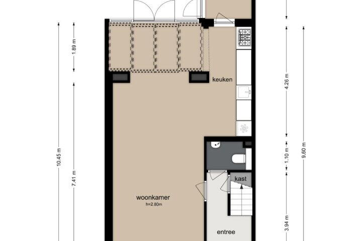 Plattegrond – Govert Flinckstraat 27, Zaandam