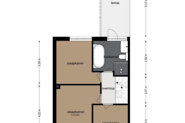 Plattegrond – Govert Flinckstraat 27, Zaandam