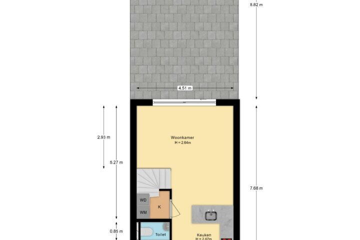 Plattegrond – Govert Steenstraat 19, Apeldoorn