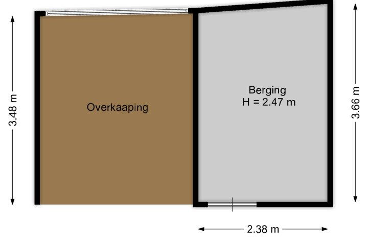 Plattegrond – Goyastraat 9, Almere
