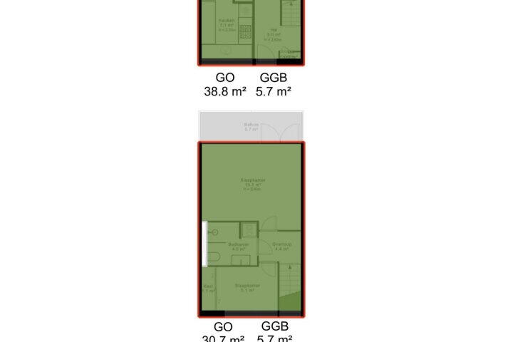Plattegrond – Graaf Florislaan 14, Amstelveen