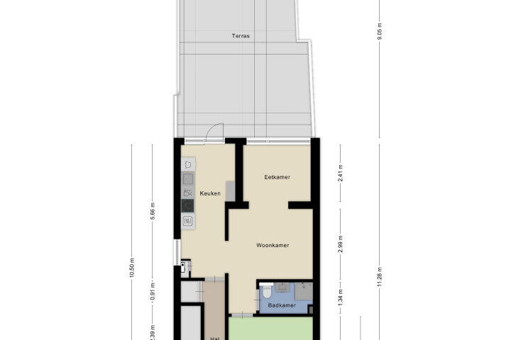 Plattegrond – Graafseweg 213 A 1, Nijmegen