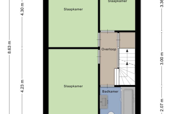 Plattegrond – Graskamp 10, Boskoop